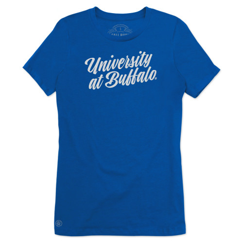  Fall Rush Ladies Royal Blue T Shirt - C - Glitter White-Soft