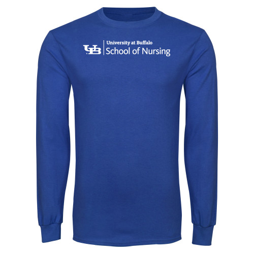  Royal Long Sleeve T Shirt - UWB School of Nursing