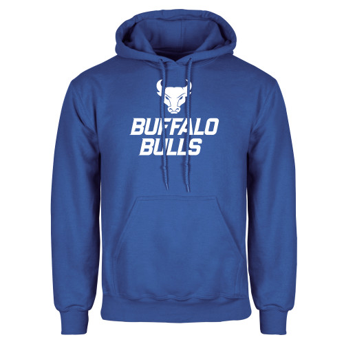  Royal Fleece Hoodie - Secondary Athletic Mark Stacked