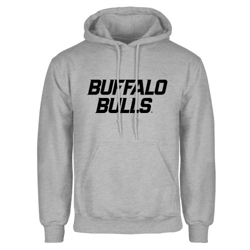  Grey Fleece Hoodie - Buffalo Bulls Wordmark
