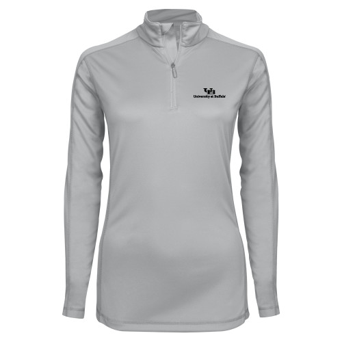  Syntrel Womens Platinum Interlock 1/4 Zip - Primary Lock Up