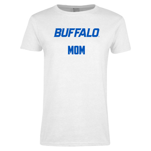  Womens White Short Sleeve Tee - Mom