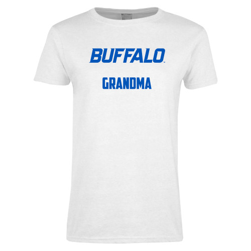  Womens White Short Sleeve Tee - Grandma