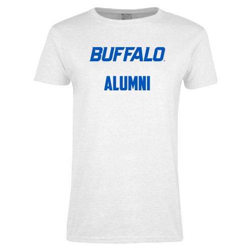  Womens White Short Sleeve Tee - Alumni