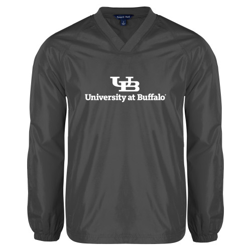  Charcoal V Neck Raglan Windshirt - Primary Lock Up