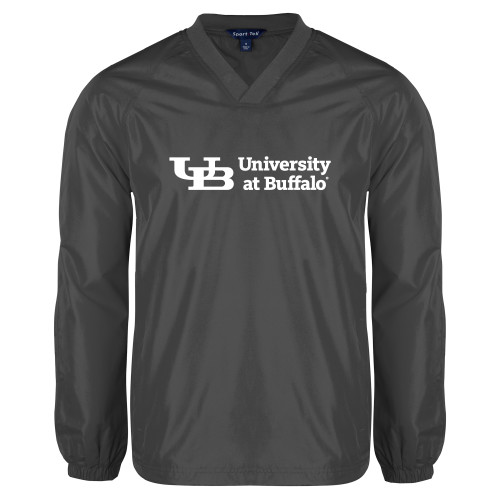  Charcoal V Neck Raglan Windshirt - Secondary Lock Up
