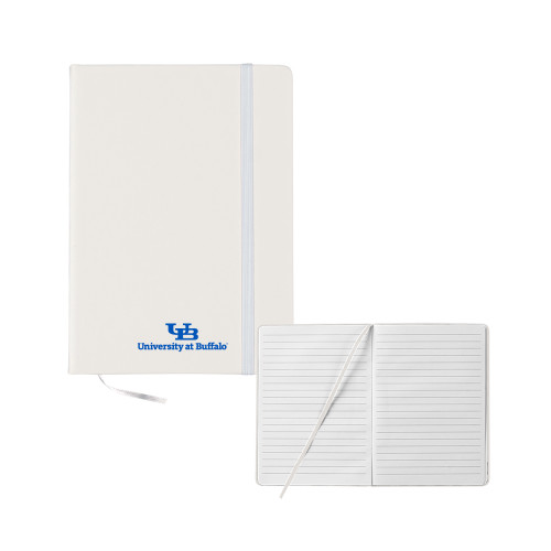  5x7 White Hard Cover Journal - Primary Lock Up