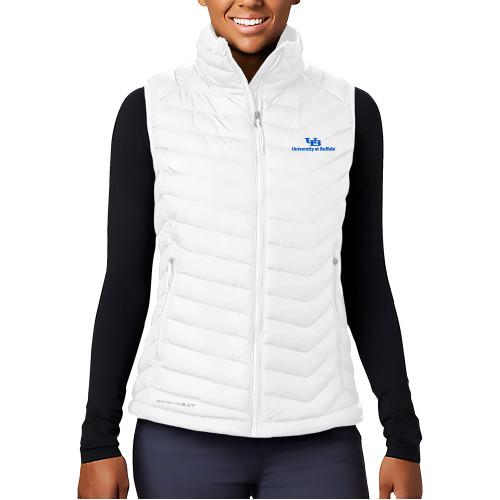  Columbia Womens White Powder Lite Vest - Primary Lock Up