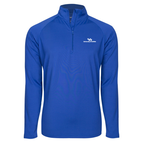  Sport Tek Royal Sport Wick Stretch 1/2 Zip Pullover - Primary Lock Up