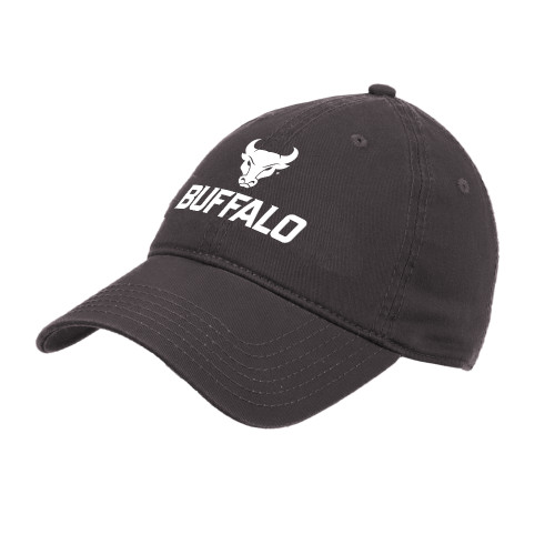  Charcoal Unstructured Adjustable Low Profile Hat - Primary Athletic Mark Stacked