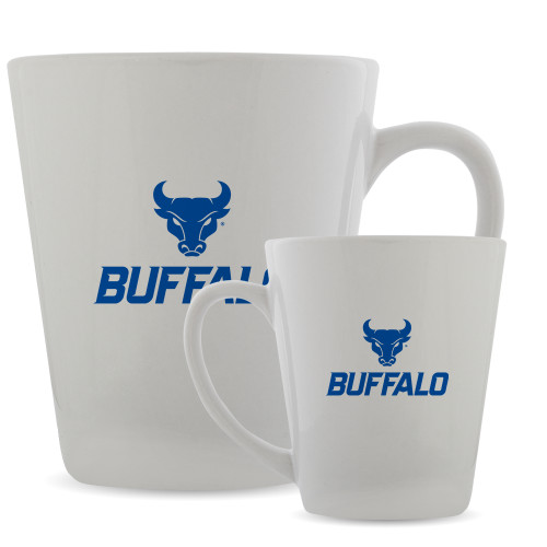  Full Color Latte Mug 12oz - Primary Athletic Mark Stacked