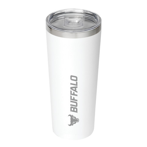  Thor Vacuum Insulated White Tumbler 22oz - Primary Athletic Mark Horizontal Engraved