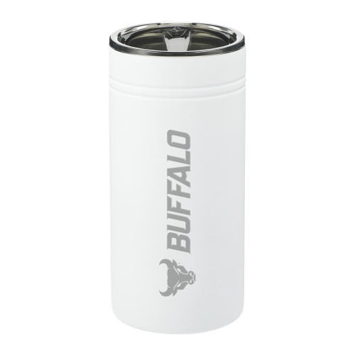  Sherpa Vacuum White Tumbler & Insulator 12oz - Primary Athletic Mark Horizontal Engraved