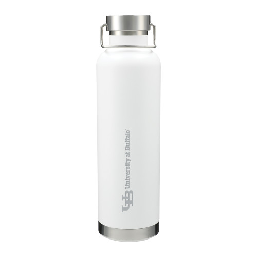  Thor Copper Vacuum Insulated White Bottle 32oz - Horizontal Lock Up Engraved