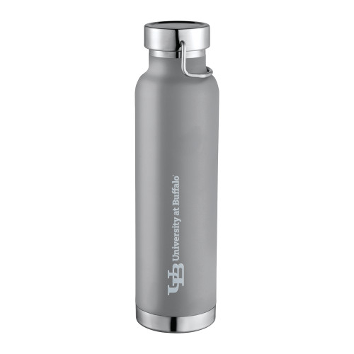  Thor Copper Vacuum Insulated Grey Bottle 22oz - Horizontal Lock Up Engraved
