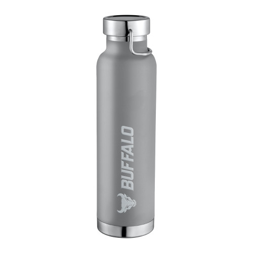  Thor Copper Vacuum Insulated Grey Bottle 22oz - Primary Athletic Mark Horizontal Engraved