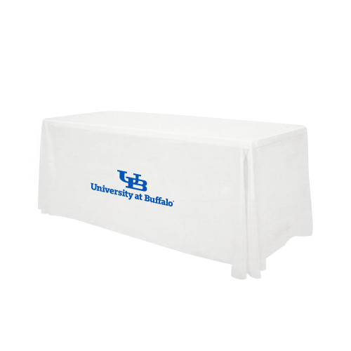  White 6 foot Table Throw - Primary Lock Up