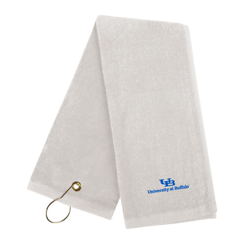  White Golf Towel - Primary Lock Up