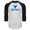 Thumbnail image for  White/Black Raglan Baseball T Shirt
