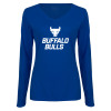 Thumbnail image for  Womens Royal Long Sleeve V Neck Tee 
