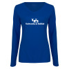 Thumbnail image for  Womens Royal Long Sleeve V Neck Tee 
