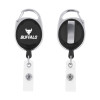 Thumbnail image for  Black Oval Retractable Badge Holder w/Clip