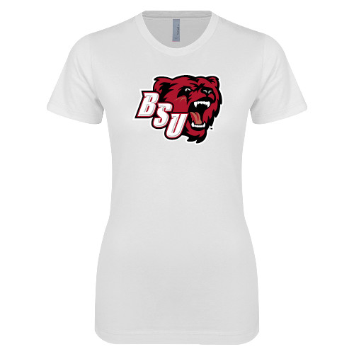 Bridgewater Next Level Womens White Boyfriend T