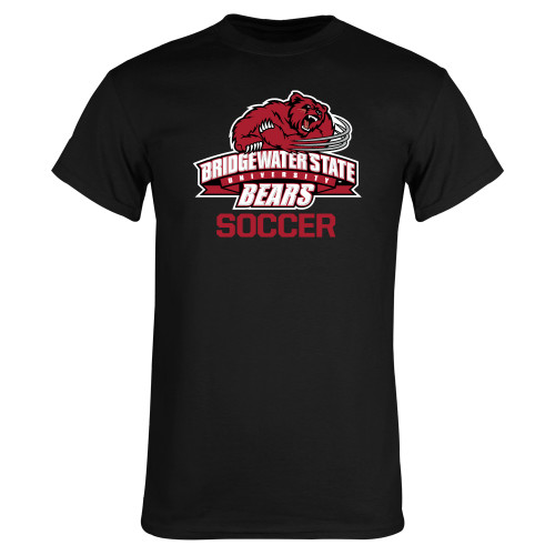  Black T Shirt - Soccer - Bridgewater State