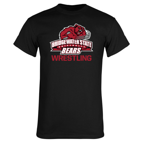  Black T Shirt - Wrestling - Bridgewater State