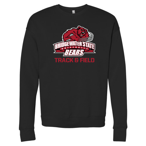  Bella + Canvas Black Fleece Crew - Track and Field - Bridgewater State