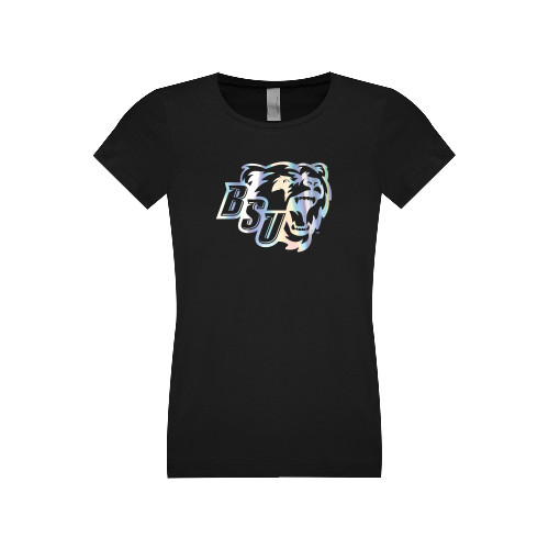 Bridgewater Next Level Girls Black Fashion Fit T Shi