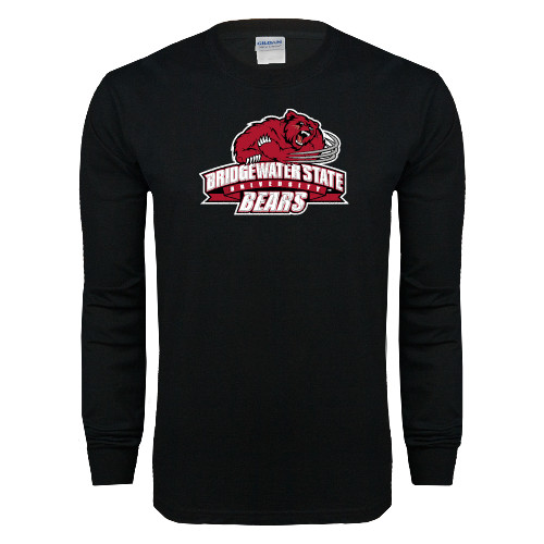  Black Long Sleeve T Shirt - Primary Mark Distressed