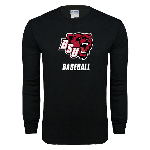  Black Long Sleeve T Shirt - Baseball