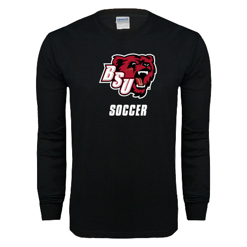  Black Long Sleeve T Shirt - Soccer