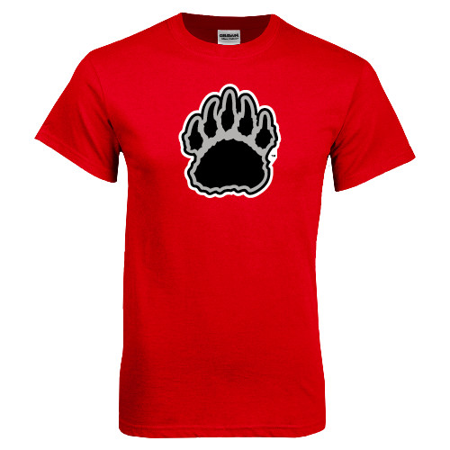  Red T Shirt - Black and Gray Bear Paw