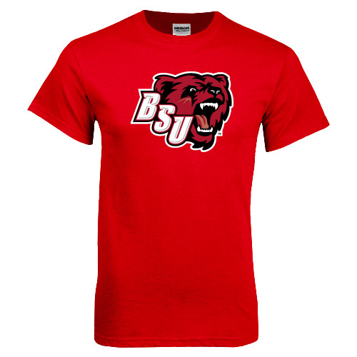  Red T Shirt - BSU w/ Bear Head