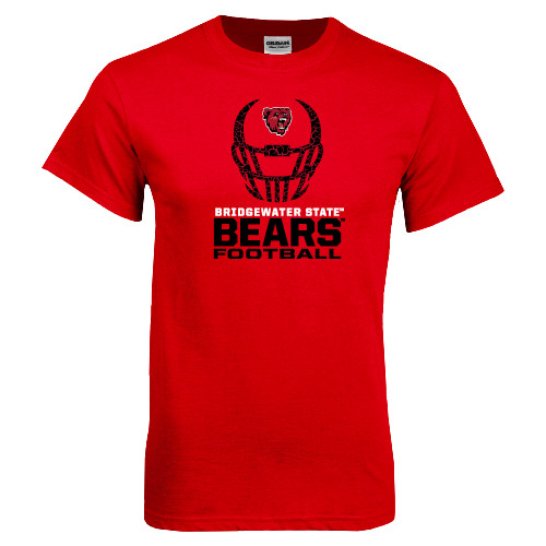  Red T Shirt - Football Helmet Design