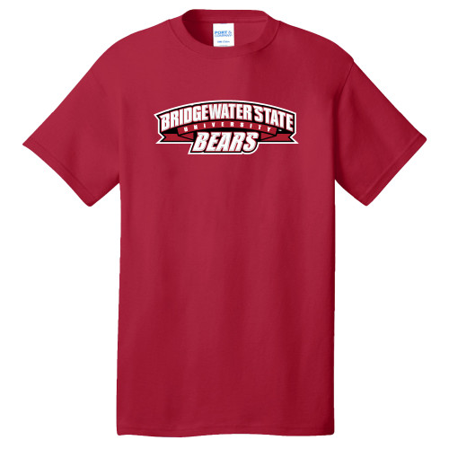 Extended Red T Shirt - Bridgewater State Bears Wordmark