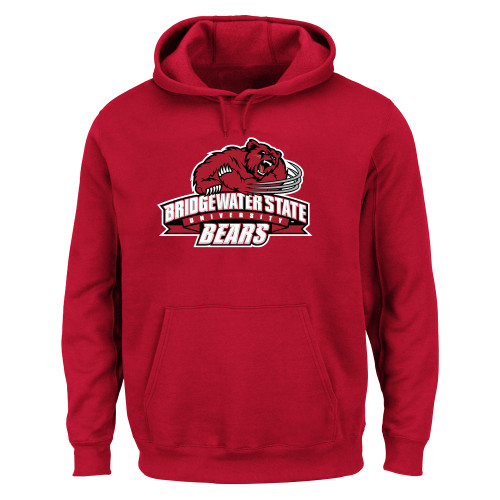  Extended Red Hoodie - Bridgewater State Bears Athletic Mark