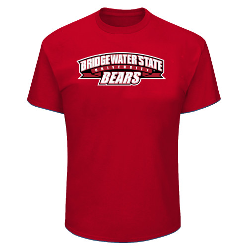  Tall Red T Shirt - Bridgewater State Bears Wordmark
