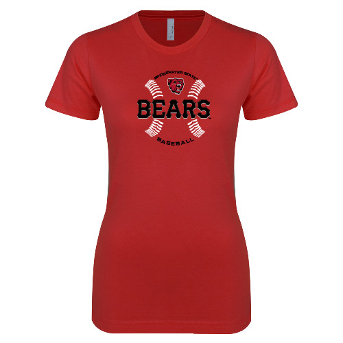 Bridgewater Next Level Womens Red Boyfriend T