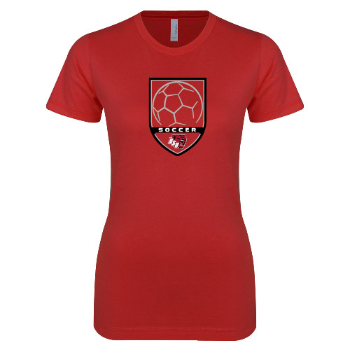 Bridgewater Next Level Womens Red Boyfriend T