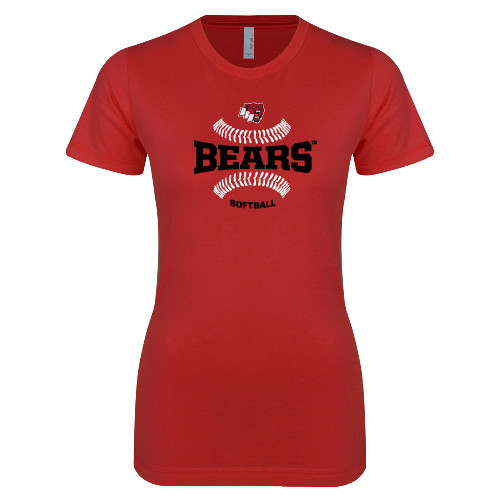 Bridgewater Next Level Womens Red Boyfriend T