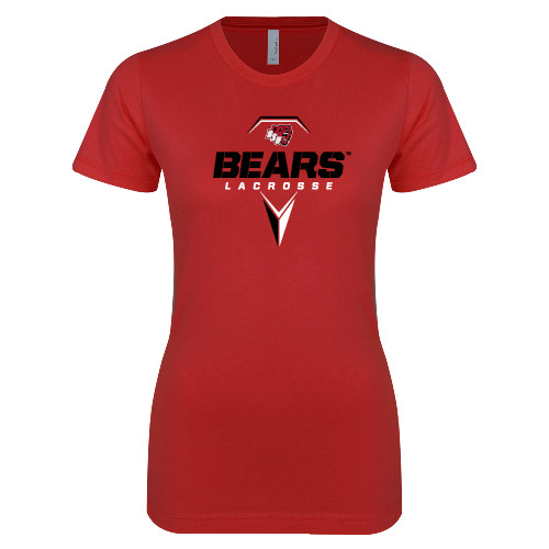 Bridgewater Next Level Womens Red Boyfriend T