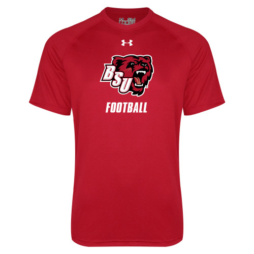  Under Armour Red Tech Tee - Football