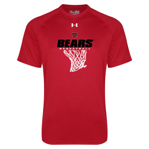  Under Armour Red Tech Tee - Basketball Net Design