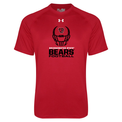  Under Armour Red Tech Tee - Football Helmet Design