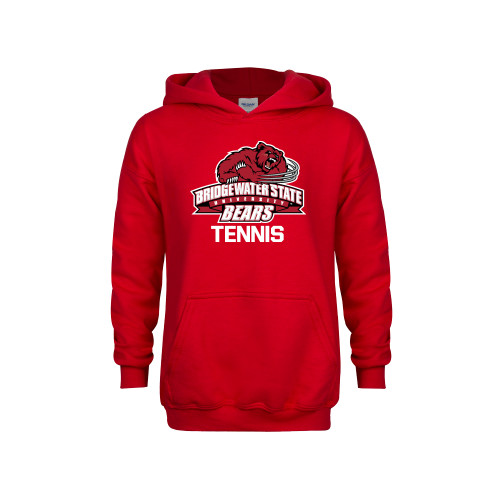  Youth Red Fleece Hoodie - Tennis - Bridgewater State