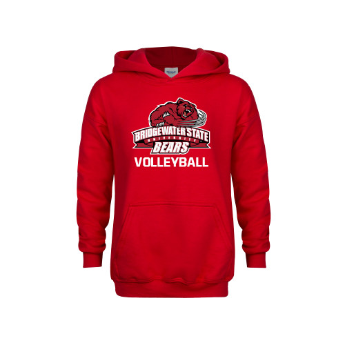  Youth Red Fleece Hoodie - Volleyball - Bridgewater State