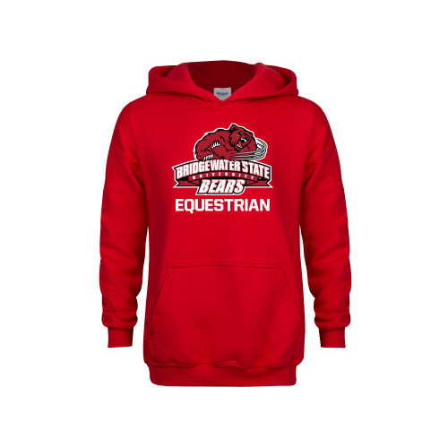  Youth Red Fleece Hoodie - Equestrian - Bridgewater State